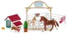 Schleich Horse Club 42458 : Enclos pour Chevaux d&#039;Hannah avec Chienne Ruby