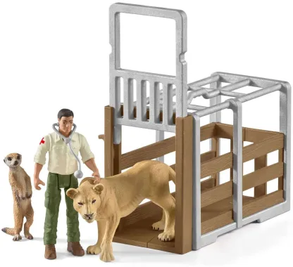 Schleich Wild Life 42475 : Gros camion sauvetage d’animaux
