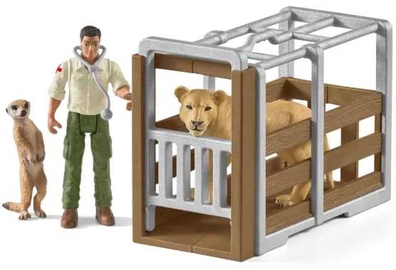 Schleich Wild Life 42475 : Gros camion sauvetage d’animaux