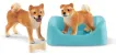Schleich Farm World 42479 : Mère et chiot Shiba Inu