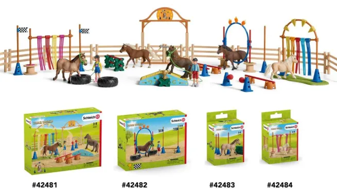 Schleich Farm World 42483 : Slalom pour poney