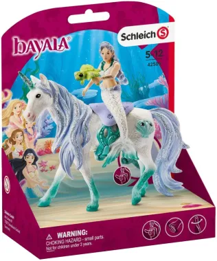 Schleich Bayala 42509 : Sirène chevauchant une licorne de mer