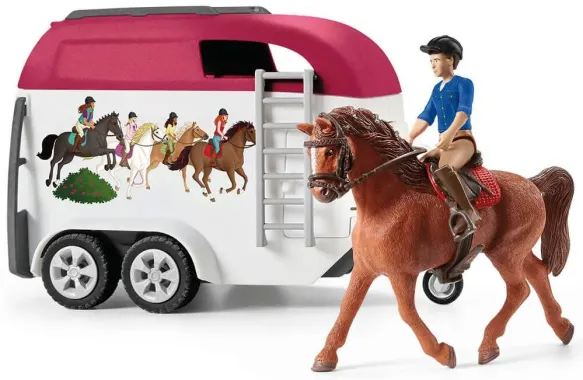 Schleich Horse Club 42535 : Grand Voyage Equestre en Voiture et Remorque