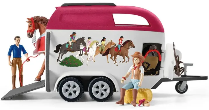 Schleich Horse Club 42535 : Grand Voyage Equestre en Voiture et Remorque