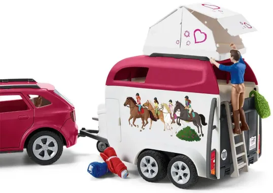 Schleich Horse Club 42535 : Grand Voyage Equestre en Voiture et Remorque