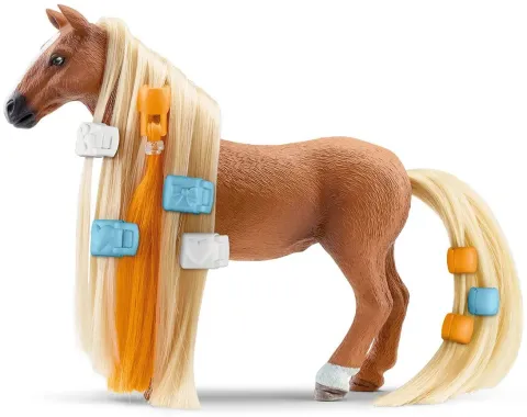 Schleich Horse Club Sofia&#039;s Beauties 42585 : Coffret cheval à coiffer Kim &amp; Caramelo - Sofia&#039;s Beauties
