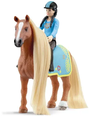 Schleich Horse Club Sofia&#039;s Beauties 42585 : Coffret cheval à coiffer Kim &amp; Caramelo - Sofia&#039;s Beauties