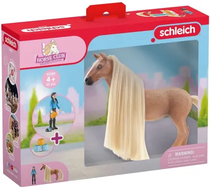 Schleich Horse Club Sofia&#039;s Beauties 42585 : Coffret cheval à coiffer Kim &amp; Caramelo - Sofia&#039;s Beauties