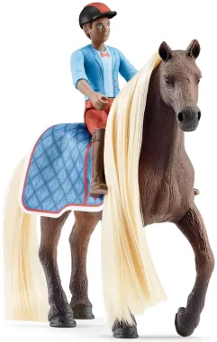 Schleich Horse Club Sofia&#039;s Beauties 42586 : Coffret cheval à coiffer Leo &amp; Rocky - Sofia&#039;s Beauties