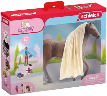 Schleich Horse Club Sofia&#039;s Beauties 42586 : Coffret cheval à coiffer Leo &amp; Rocky - Sofia&#039;s Beauties