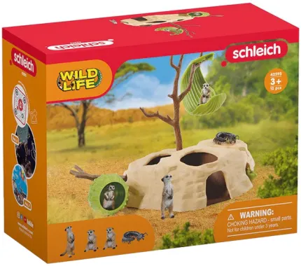 Schleich Wild Life 42595 : Rendez-vous des suricates