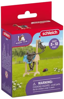 Schleich Horse Club 42613 : Accessoires Chariot porte selle et brides