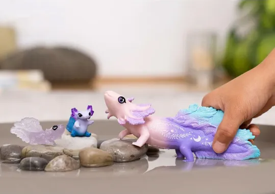 Schleich Bayala 42628 : Salamandre Axolotls