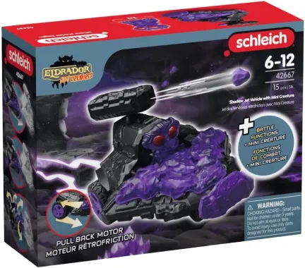 Schleich Eldrador Creatures 42667 : Jet des Ténèbres rétrofriction avec Mini Creature