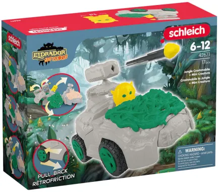 Schleich Eldrador Creatures 42671 : Crashmobile de La Jungle avec Mini Creature