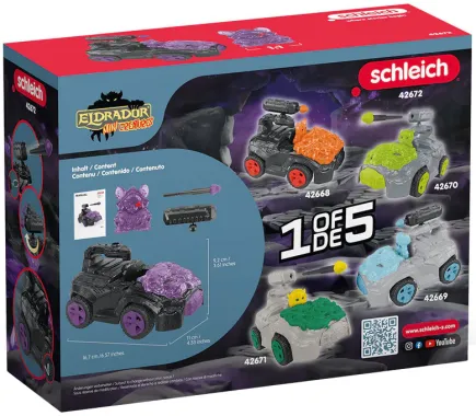 Schleich Eldrador Creatures 42672 : Crashmobile des Ténèbres avec Mini Creature