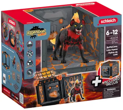 Schleich Eldrador Creatures 42674 : BattleCave Hyène de Lave