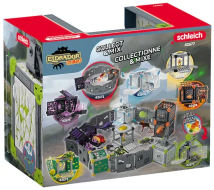 Schleich Eldrador Creatures 42677 : BattleCave Caméléon de Pierre