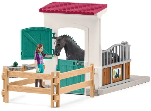 Schleich Horse Club 42709 : Horse Club Box pour Chevaux avec Lisa &amp; Storm