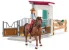 Schleich Horse Club 42710 : Horse Club Box pour chevaux avec Hannah &amp; Cayenne