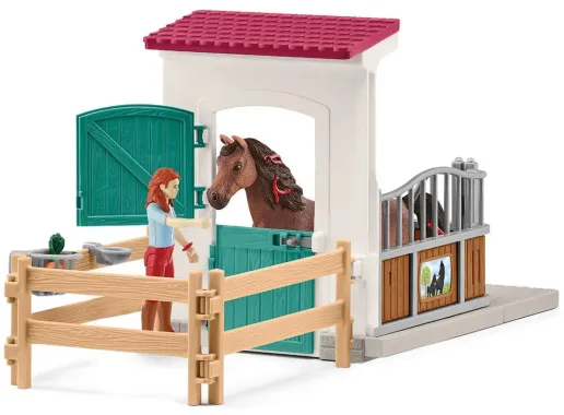 Schleich Horse Club 42710 : Horse Club Box pour chevaux avec Hannah &amp; Cayenne