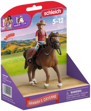 Schleich Horse Club 42711 : Hannah &amp; Cayenne