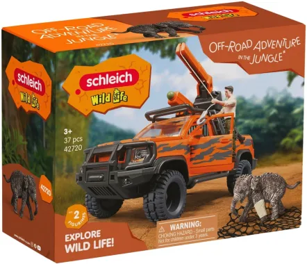 Schleich Wild Life 42720 : Aventures en 4X4 dans la jungle