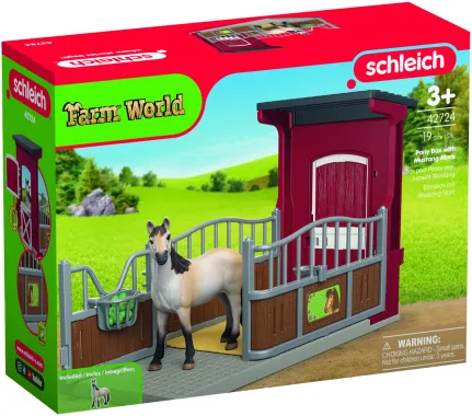 Schleich Farm World 42724 : Box avec Jument Mustang