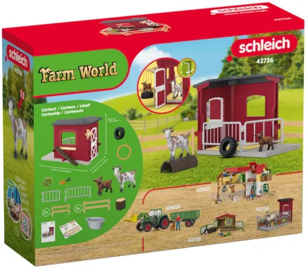 Schleich Farm World 42726 : Étable pour chèvres