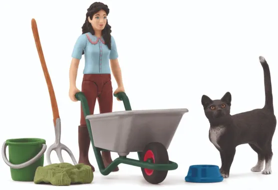 Schleich Horse Club 42747 : Mini Monde – Emily prend soin des animaux