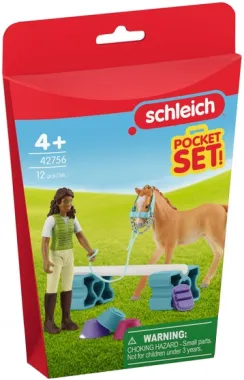 Schleich Horse Club 42756 : Mini Monde – Sarah entraîne son poulain