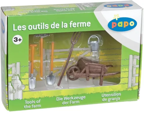Papo La vie à la ferme 51140 : La brouette et ses outils