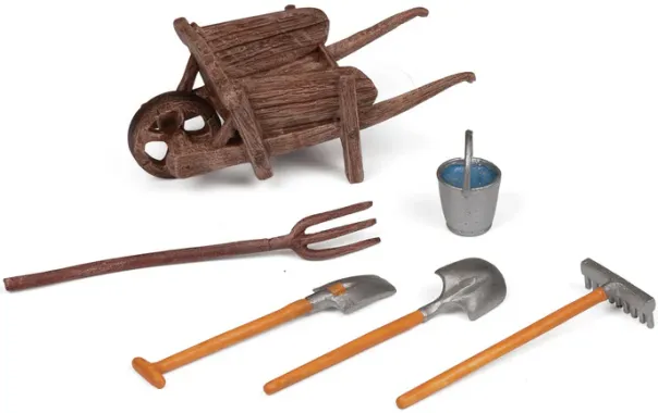 Papo La vie à la ferme 51140 : La brouette et ses outils