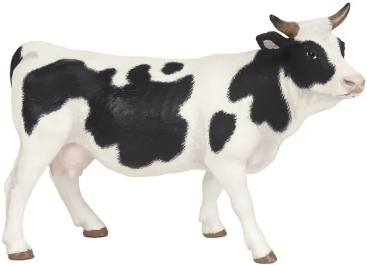 Papo La vie à la ferme 51148 : Vache noire et blanche