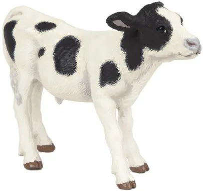 Papo La vie à la ferme 51149 : Veau noir et blanc