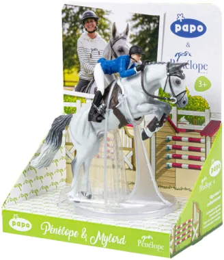 Papo Chevaux, poulains et poneys 51574 : Pénélope et Mylord (Pénélope Leprévost)