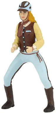 Papo Chevaux, poulains et poneys 52009 : Cavalière fashion bleue