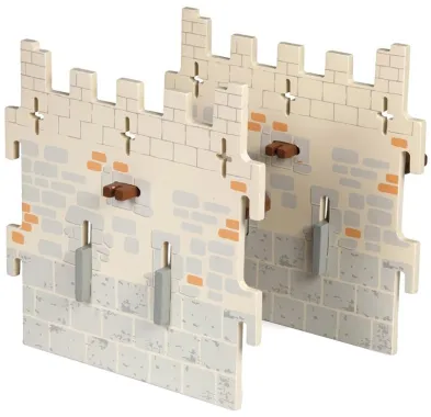 Papo Fantastique et Médiéval 60024 : Set 5 château du Maître des armes (2 murs intermédiaires)