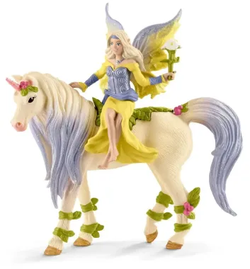 Schleich Bayala 70565 : Fée Sera avec la licorne aux fleurs