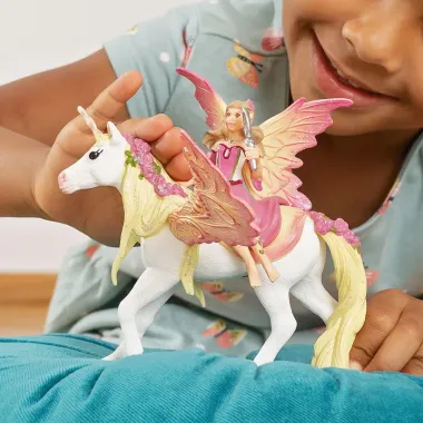 Schleich Bayala 70568 : Fée Feya et une licorne ailée