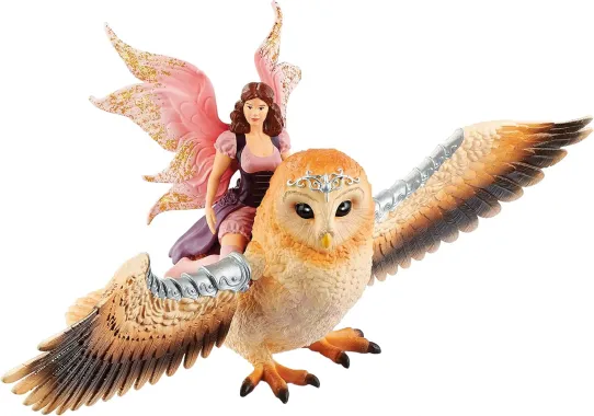 Schleich Bayala 70713 : Elfe à dos de chouette scintillante