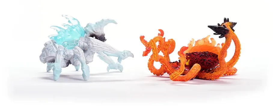Schleich Eldrador Creatures 70826 : Pieuvre de Feu vs Insecte de Glace