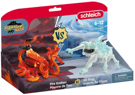 Schleich Eldrador Creatures 70826 : Pieuvre de Feu vs Insecte de Glace
