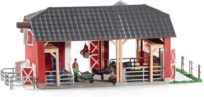 Schleich Farm World 72102 : Grande Ferme avec Black Angus