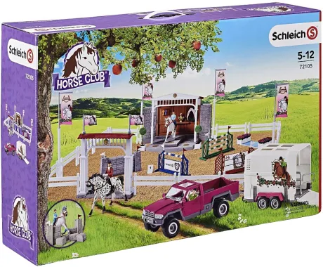Schleich Horse Club 72105 : Grand Concours Equestre avec un Pick-up et son Van