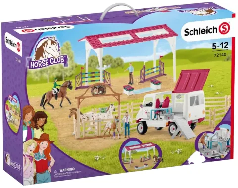Schleich Horse Club 72140 : Contrôle de condition physique avant le grand tournoi