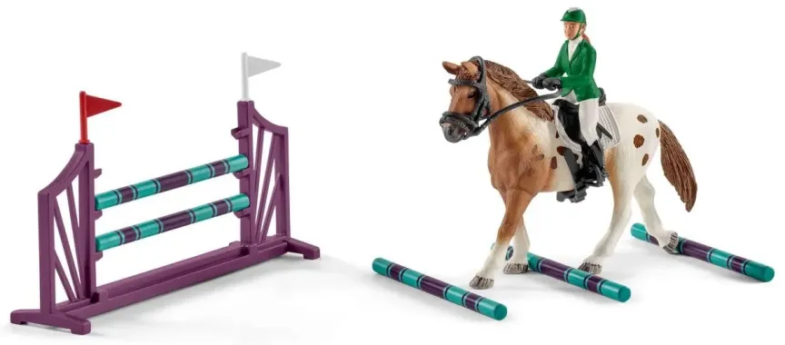 Schleich Horse Club 72140 : Contrôle de condition physique avant le grand tournoi