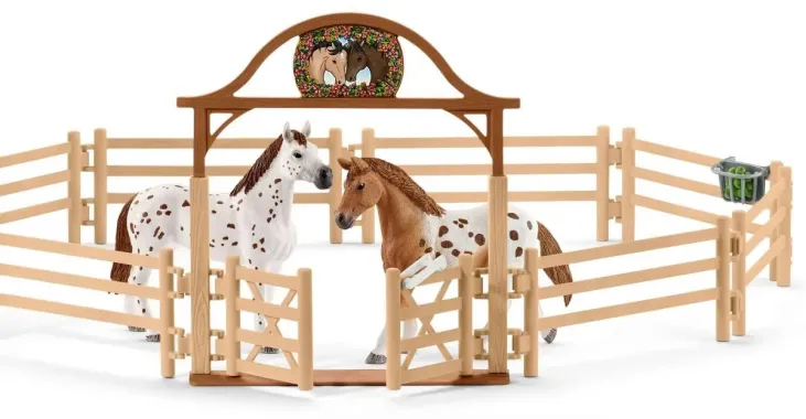 Schleich Horse Club 72140 : Contrôle de condition physique avant le grand tournoi
