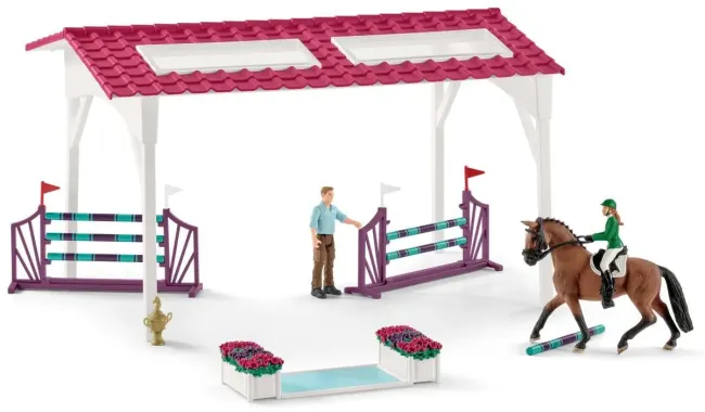 Schleich Horse Club 72140 : Contrôle de condition physique avant le grand tournoi