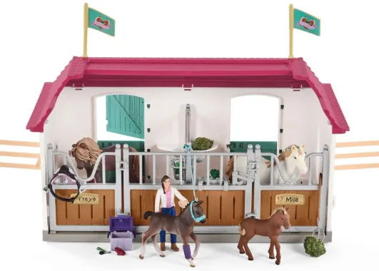 Schleich Horse Club 72147 : Visite Vétérinaire à l&#039;Ecurie